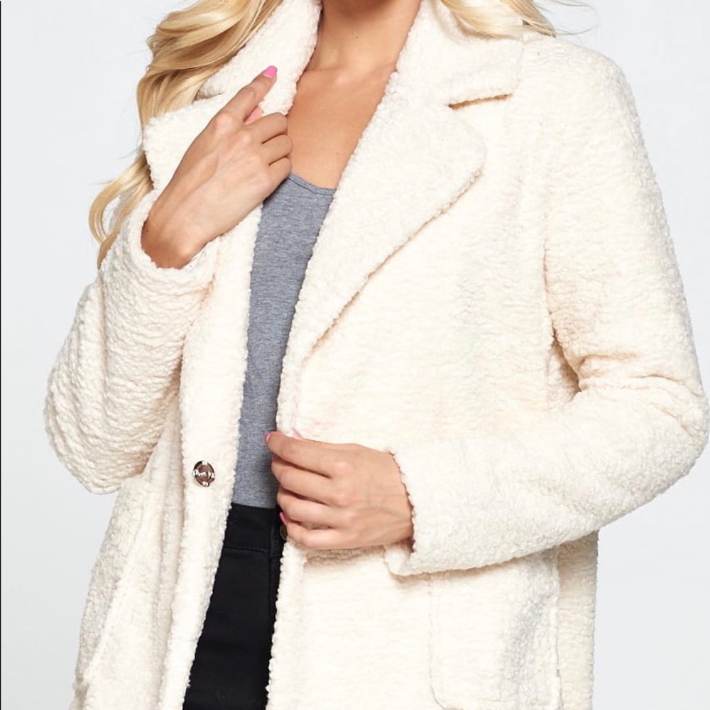Chloe Lux Oversized Teddy Coat Jacket